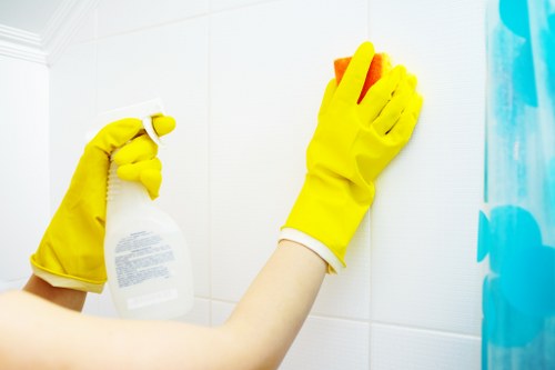 Cleaning appointment booking and service confirmation paperwork